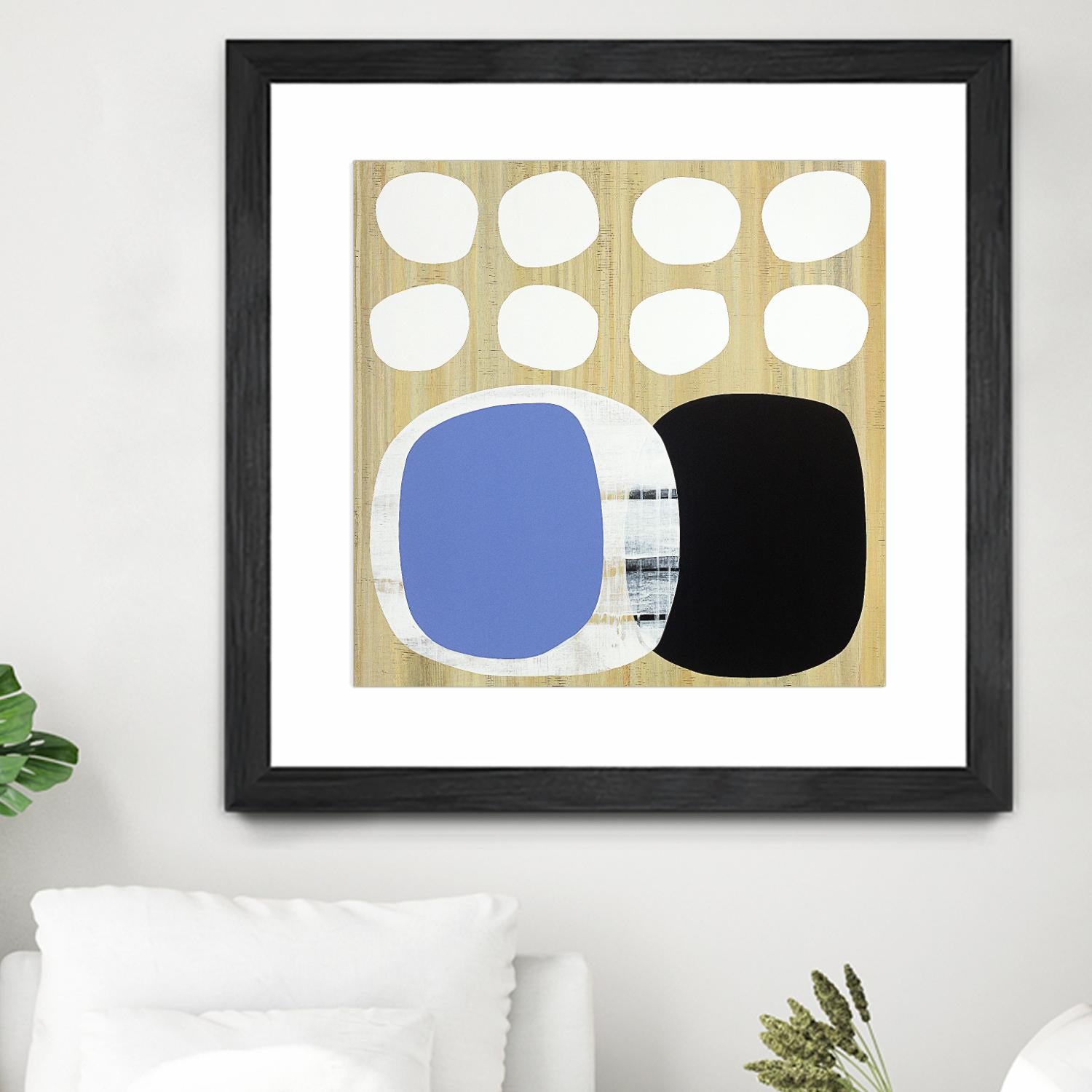 Luna Azul II by Mary Calkins on GIANT ART - blue abstract