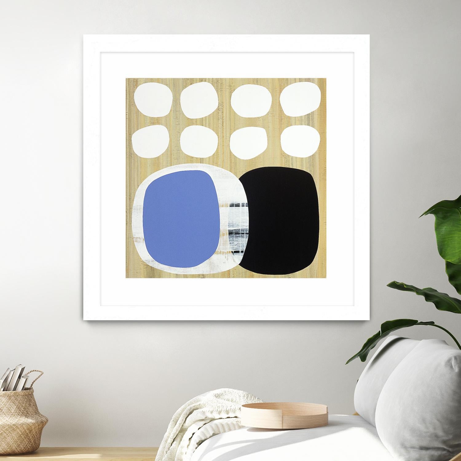 Luna Azul II by Mary Calkins on GIANT ART - blue abstract