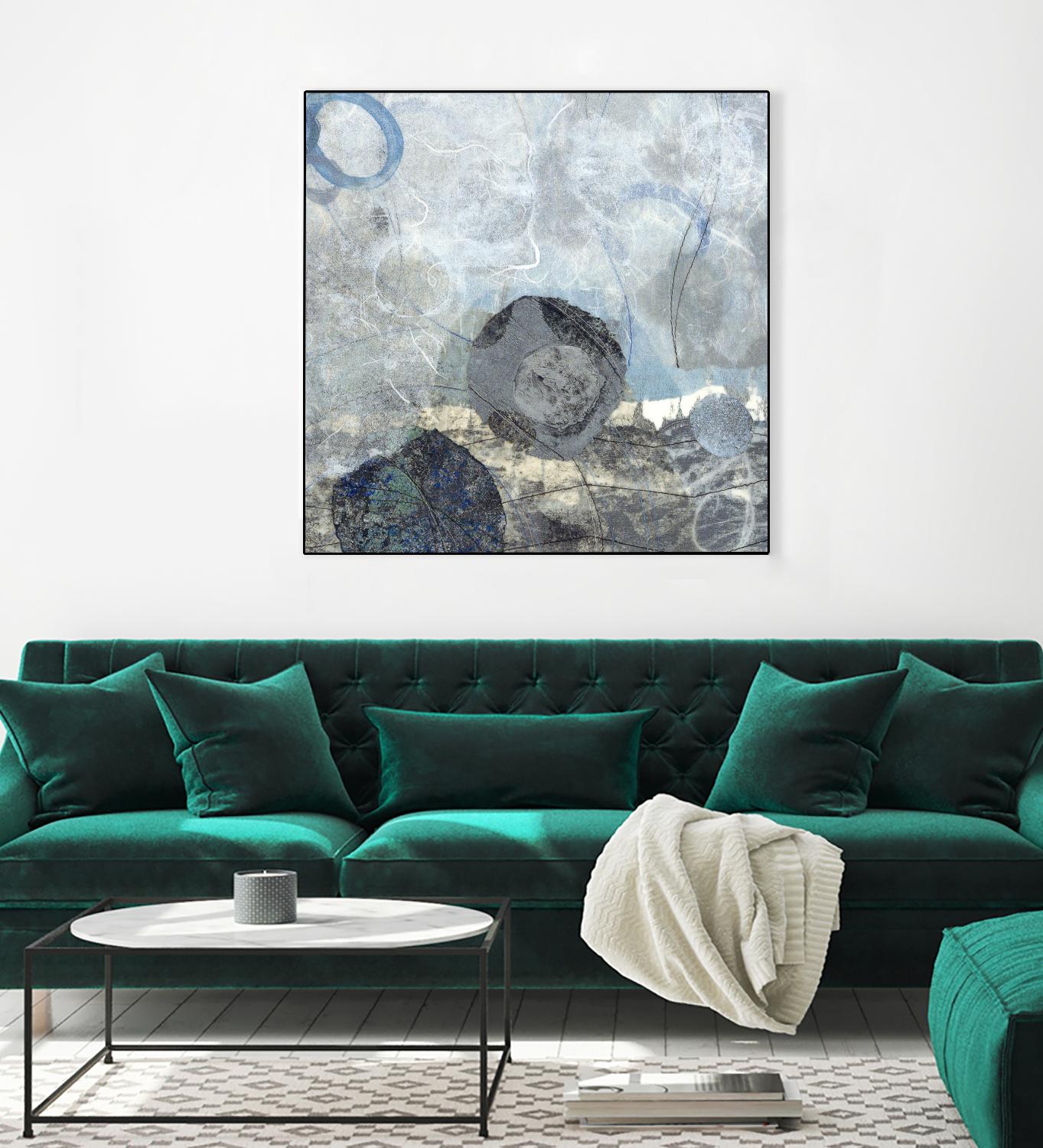 Pathways II: Wave by David Owen Hastings on GIANT ART - blue abstract