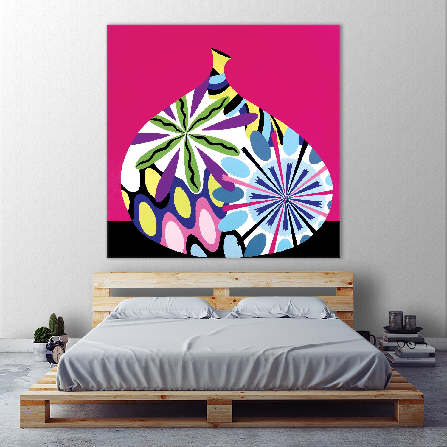 Hot House Flowers I by Mary Calkins on GIANT ART - black abstract