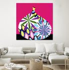 Hot House Flowers I by Mary Calkins on GIANT ART - black abstract