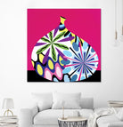 Hot House Flowers I by Mary Calkins on GIANT ART - black abstract