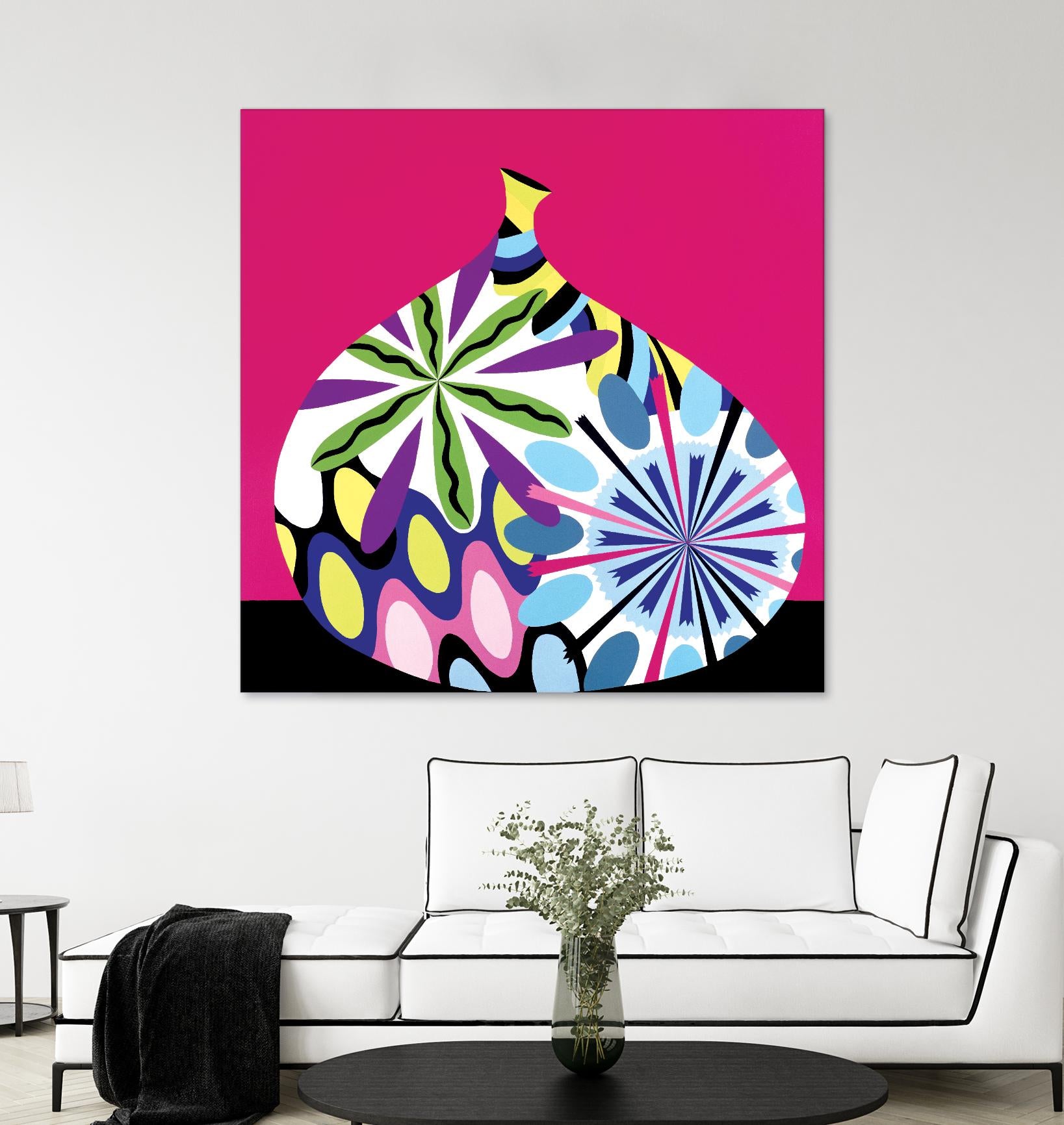 Hot House Flowers I by Mary Calkins on GIANT ART - black abstract