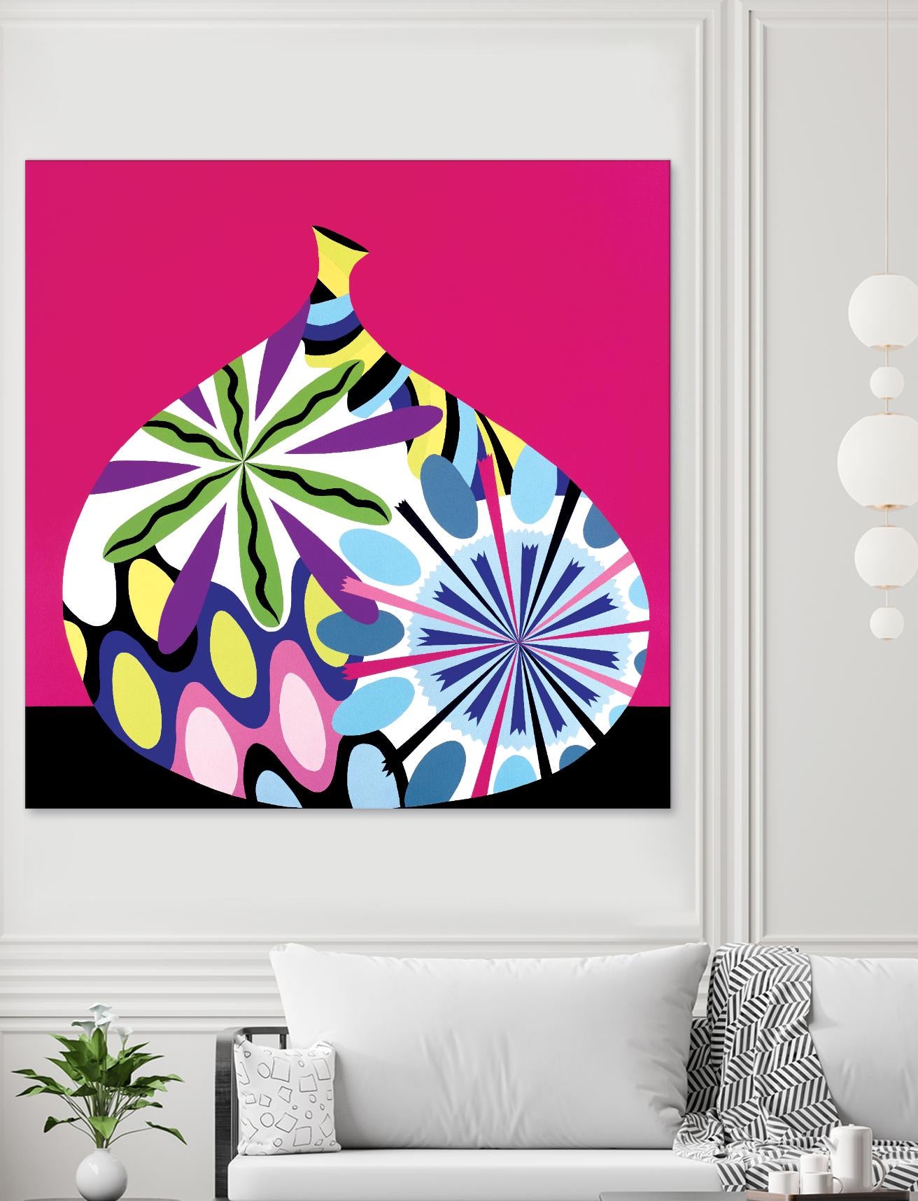 Hot House Flowers I by Mary Calkins on GIANT ART - black abstract