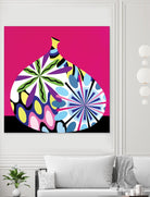 Hot House Flowers I by Mary Calkins on GIANT ART - black abstract