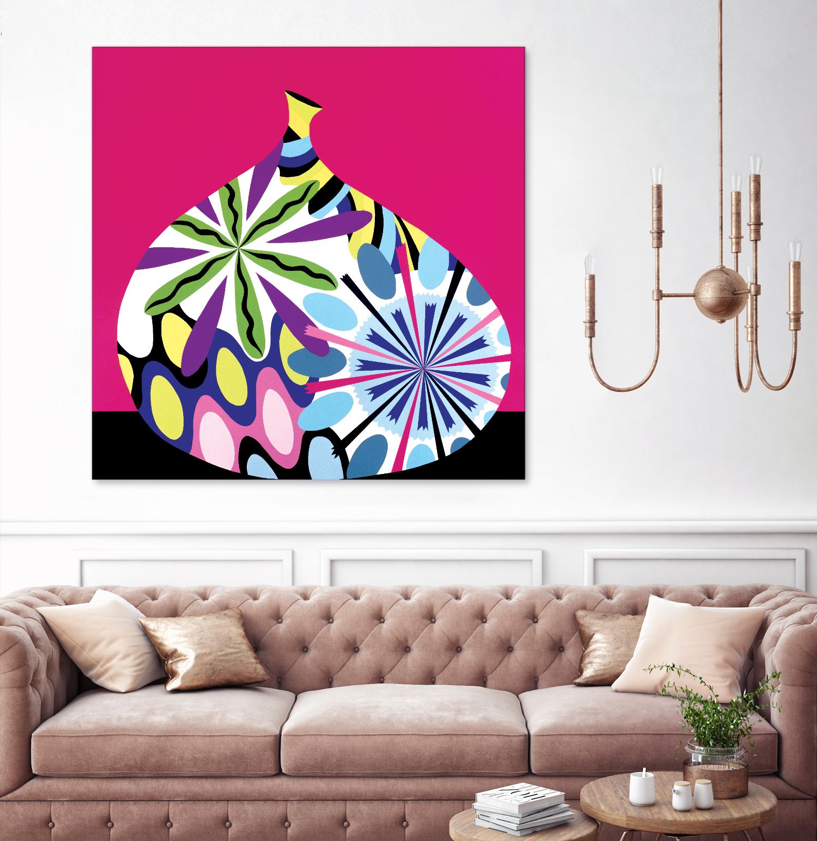 Hot House Flowers I by Mary Calkins on GIANT ART - black abstract