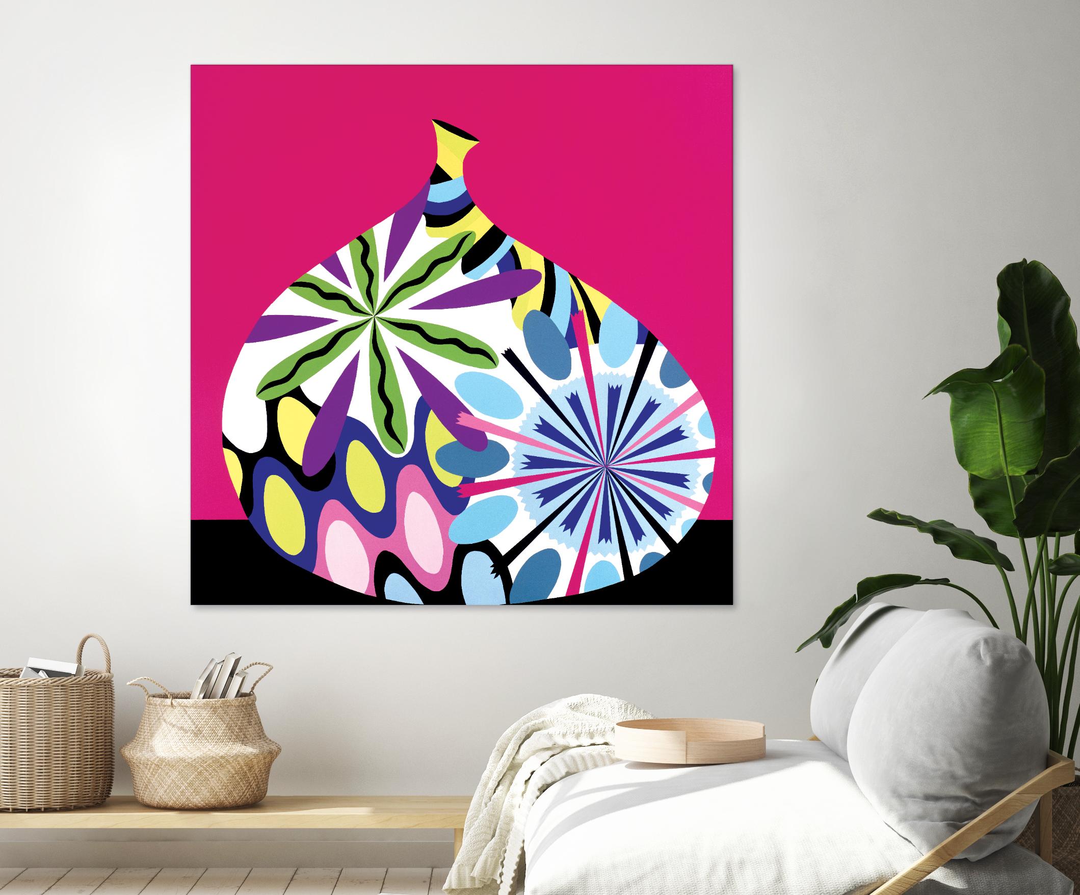 Hot House Flowers I by Mary Calkins on GIANT ART - black abstract