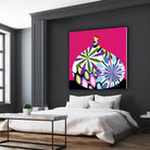 Hot House Flowers I by Mary Calkins on GIANT ART - black abstract