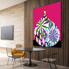 Hot House Flowers I by Mary Calkins on GIANT ART - black abstract