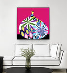 Hot House Flowers I by Mary Calkins on GIANT ART - black abstract