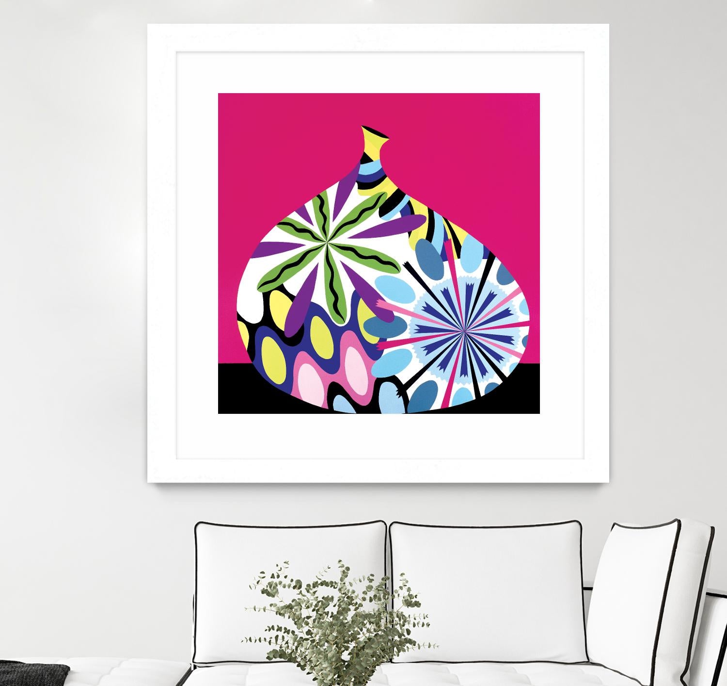 Hot House Flowers I by Mary Calkins on GIANT ART - black abstract