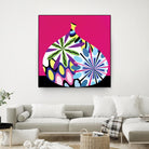 Hot House Flowers I by Mary Calkins on GIANT ART - black abstract