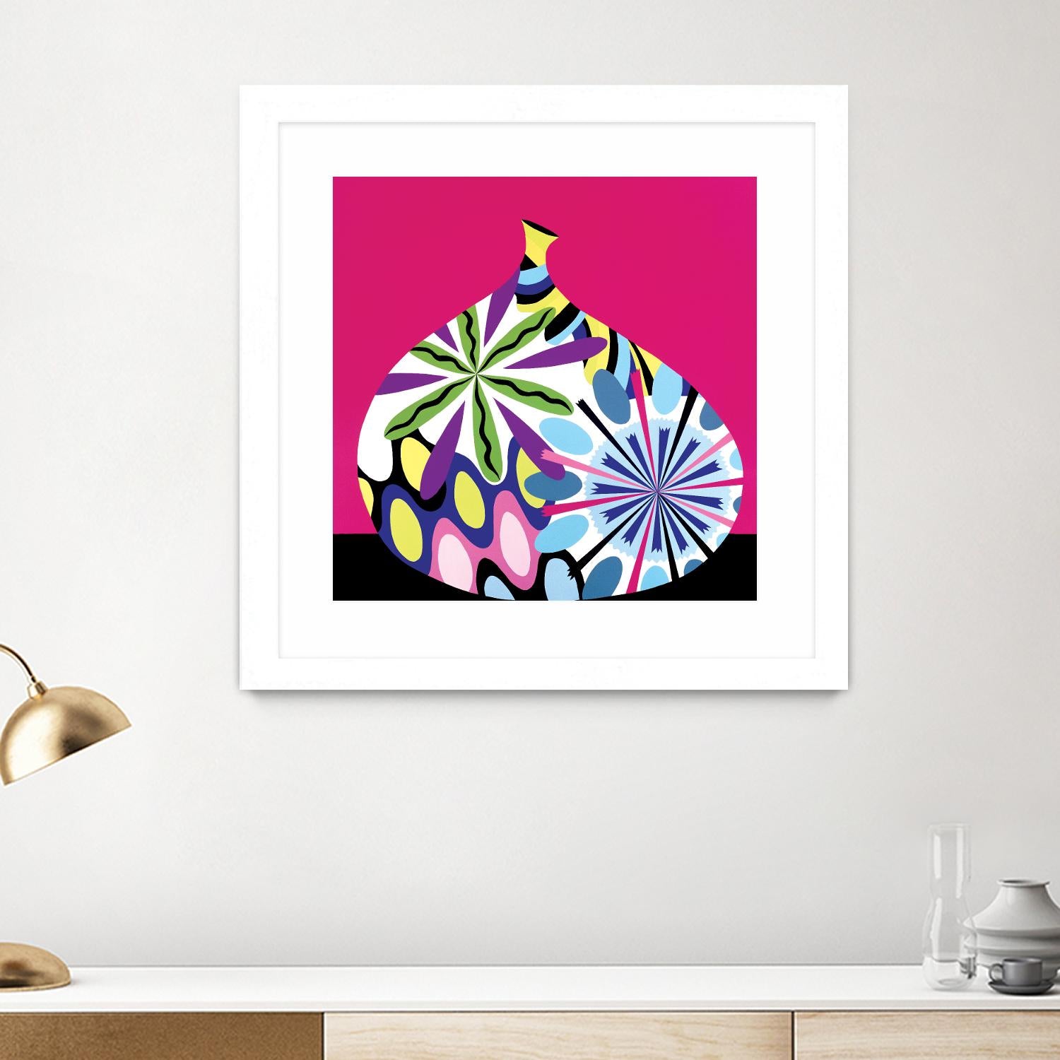 Hot House Flowers I by Mary Calkins on GIANT ART - black abstract