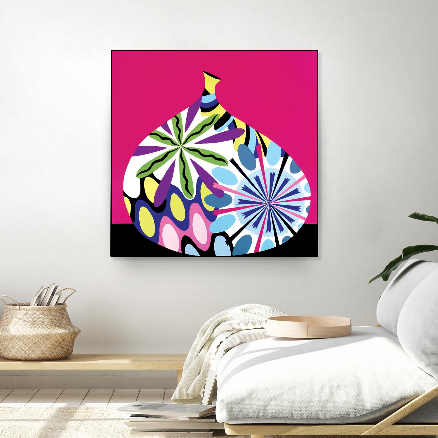 Hot House Flowers I by Mary Calkins on GIANT ART - black abstract