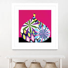 Hot House Flowers I by Mary Calkins on GIANT ART - black abstract