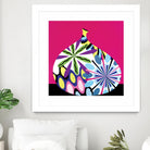 Hot House Flowers I by Mary Calkins on GIANT ART - black abstract