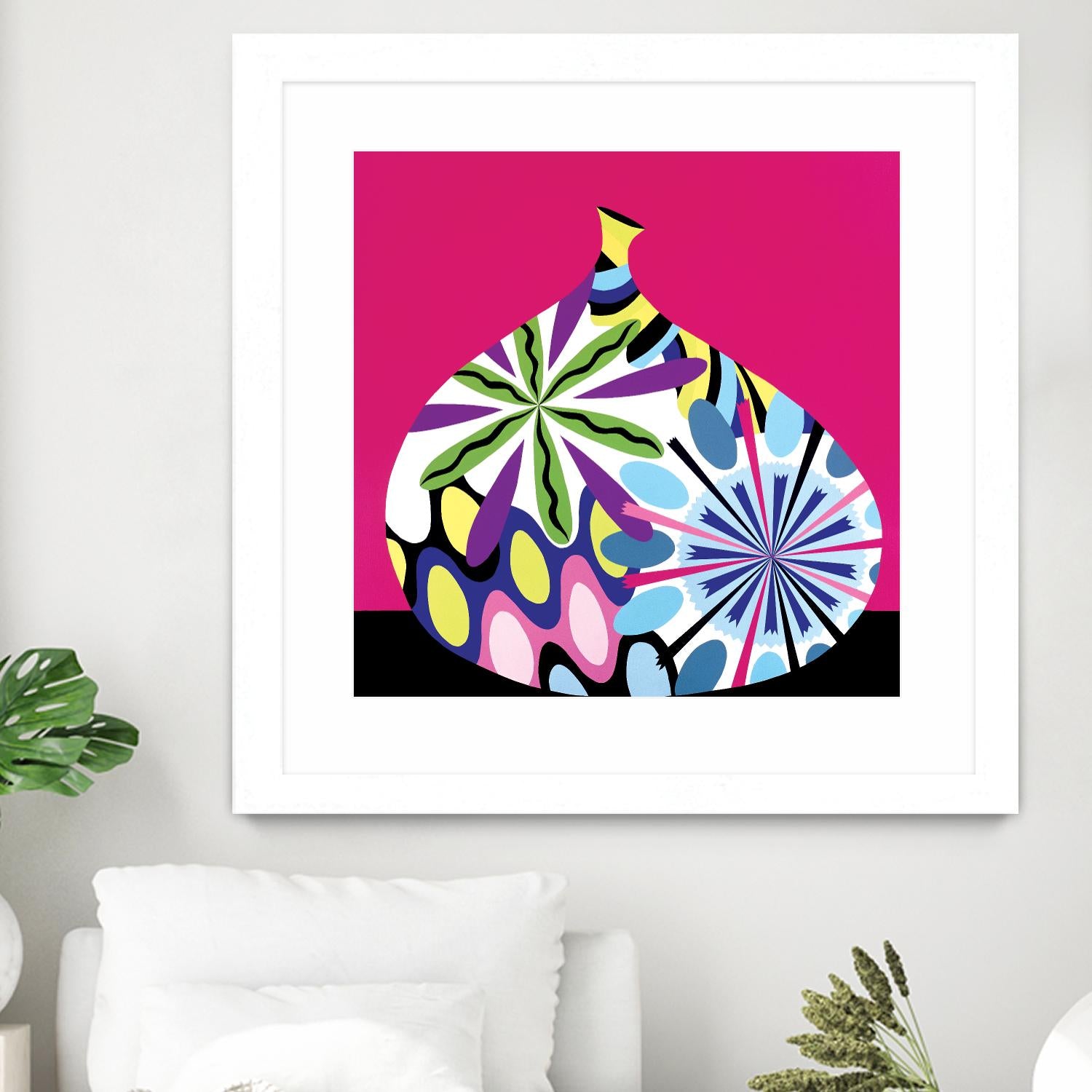 Hot House Flowers I by Mary Calkins on GIANT ART - black abstract