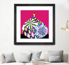 Hot House Flowers I by Mary Calkins on GIANT ART - black abstract