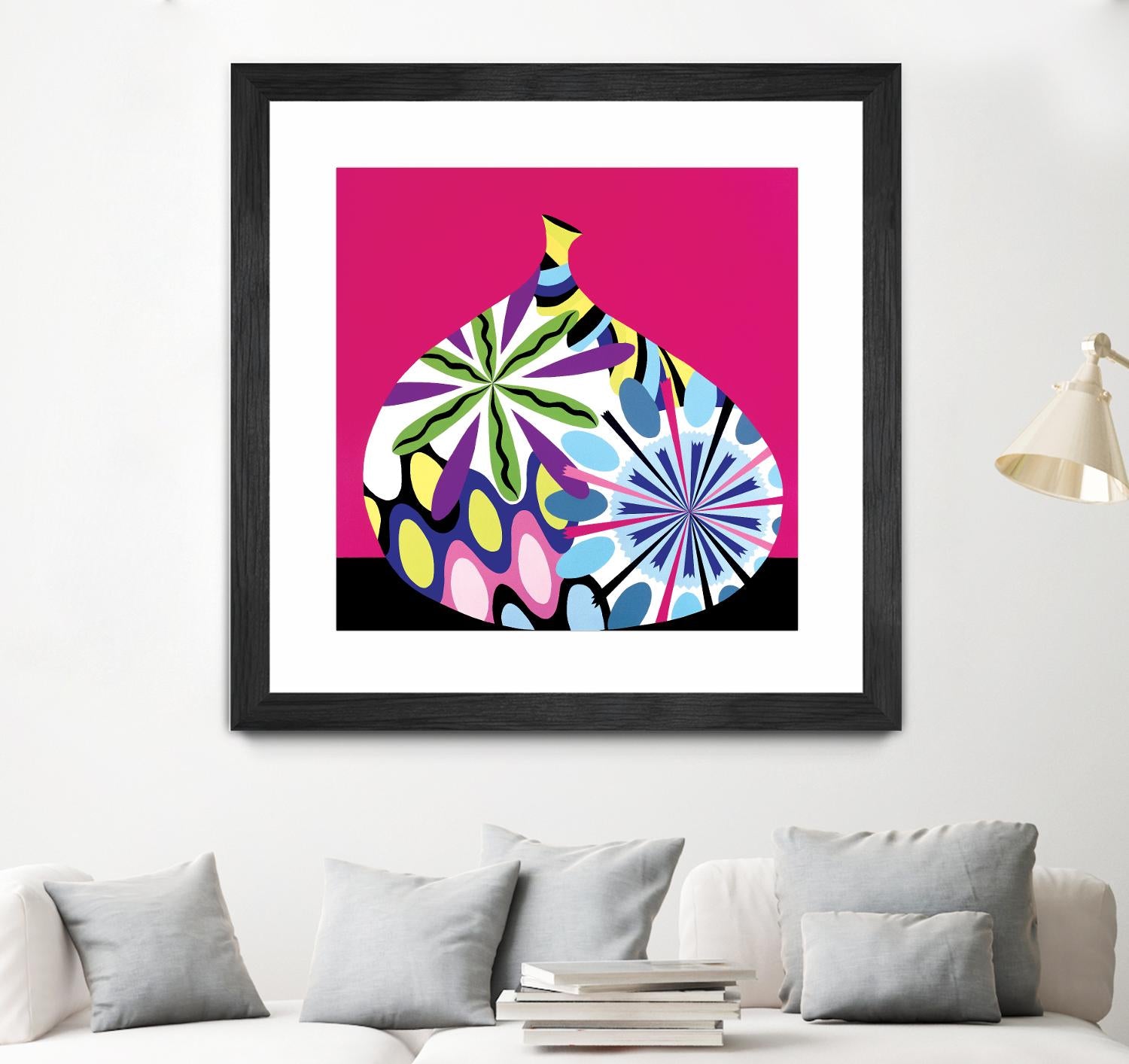 Hot House Flowers I by Mary Calkins on GIANT ART - black abstract