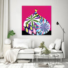 Hot House Flowers I by Mary Calkins on GIANT ART - black abstract