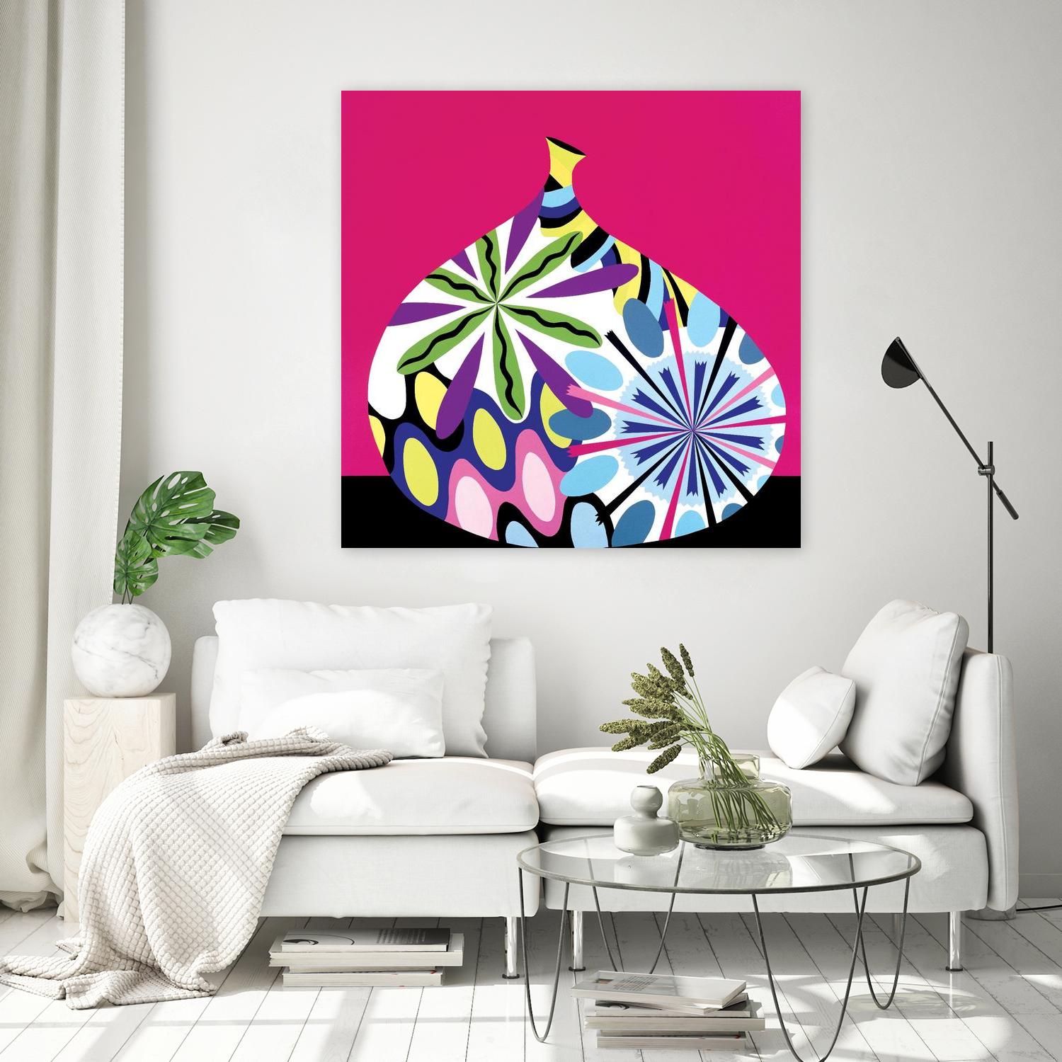 Hot House Flowers I by Mary Calkins on GIANT ART - black abstract