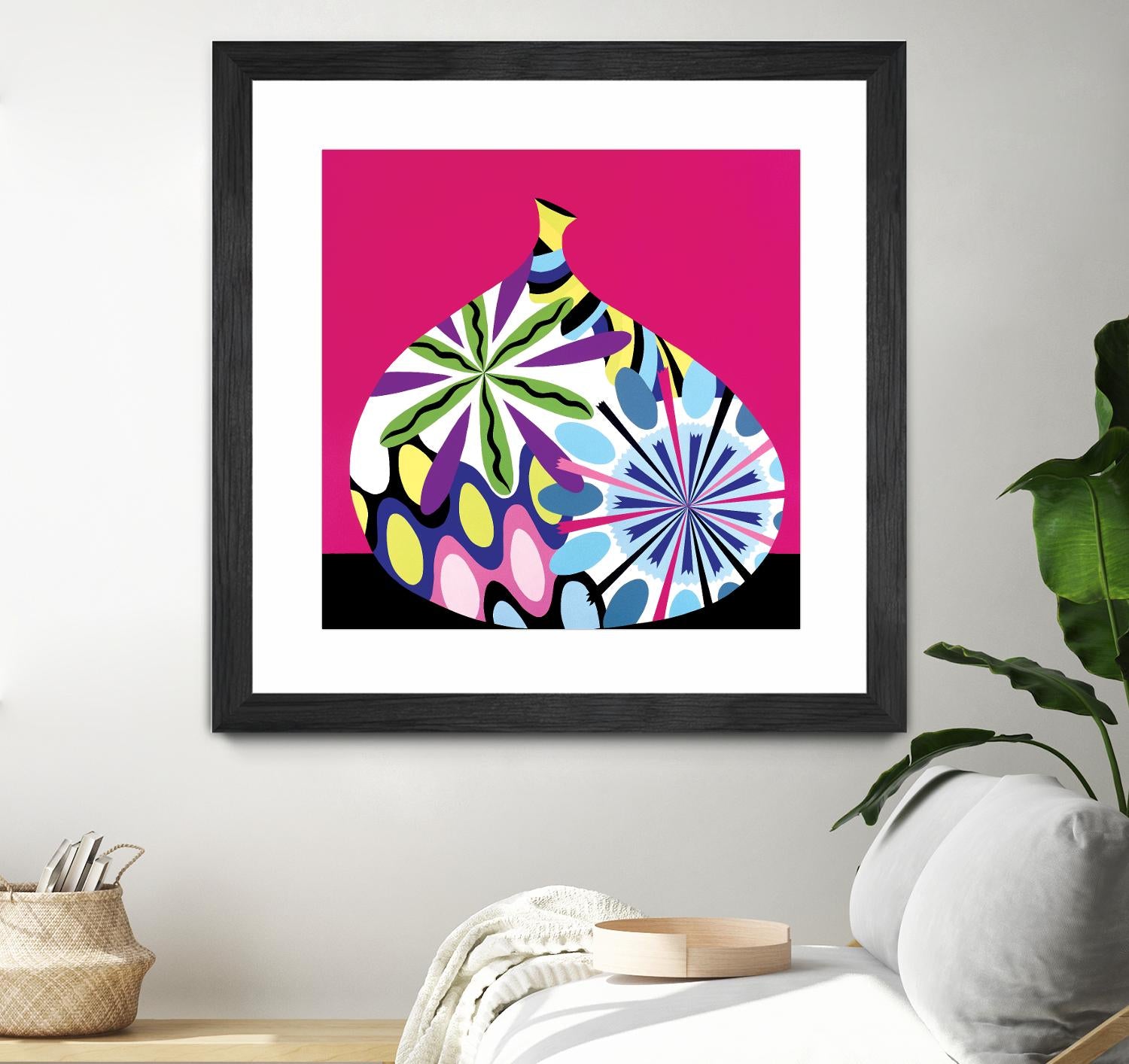 Hot House Flowers I by Mary Calkins on GIANT ART - black abstract