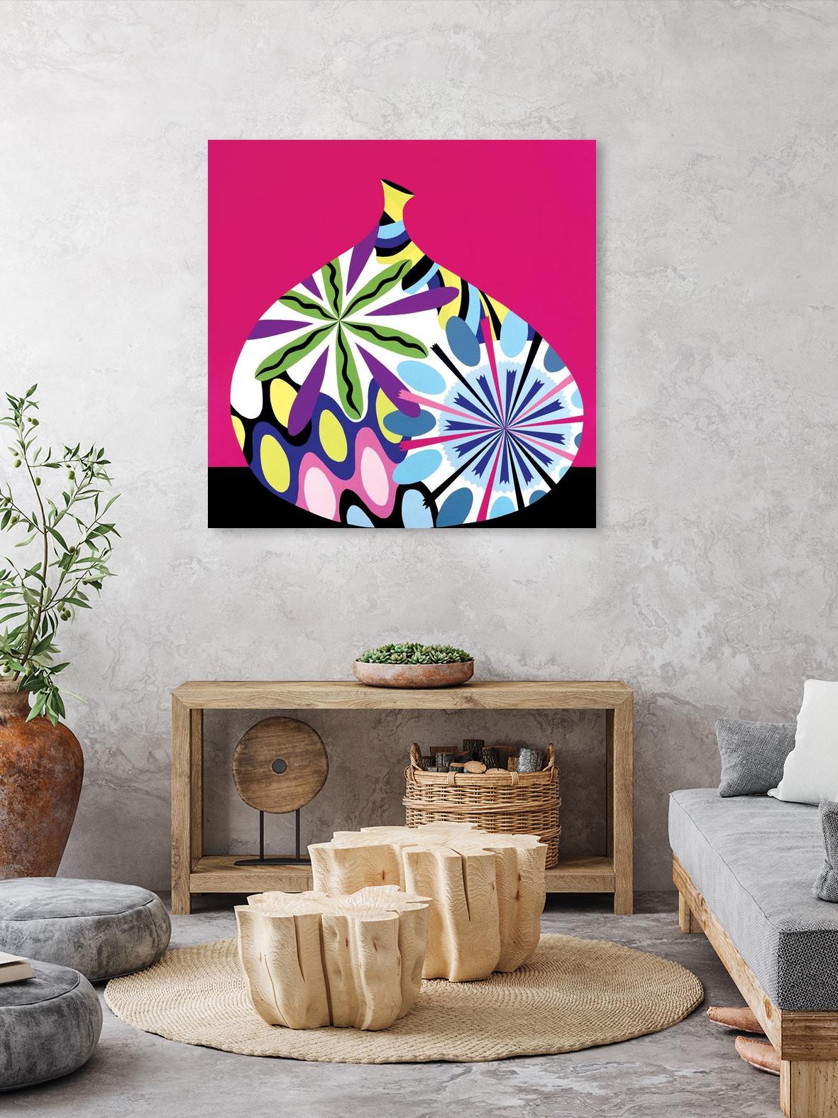 Hot House Flowers I by Mary Calkins on GIANT ART - black abstract