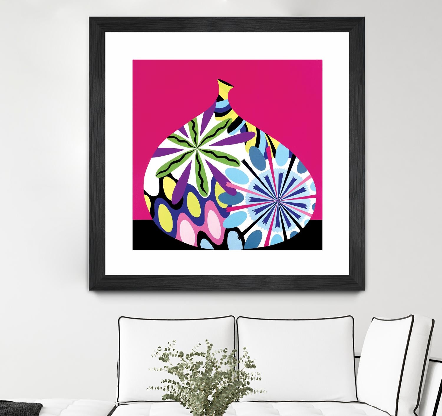 Hot House Flowers I by Mary Calkins on GIANT ART - black abstract