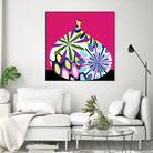 Hot House Flowers I by Mary Calkins on GIANT ART - black abstract
