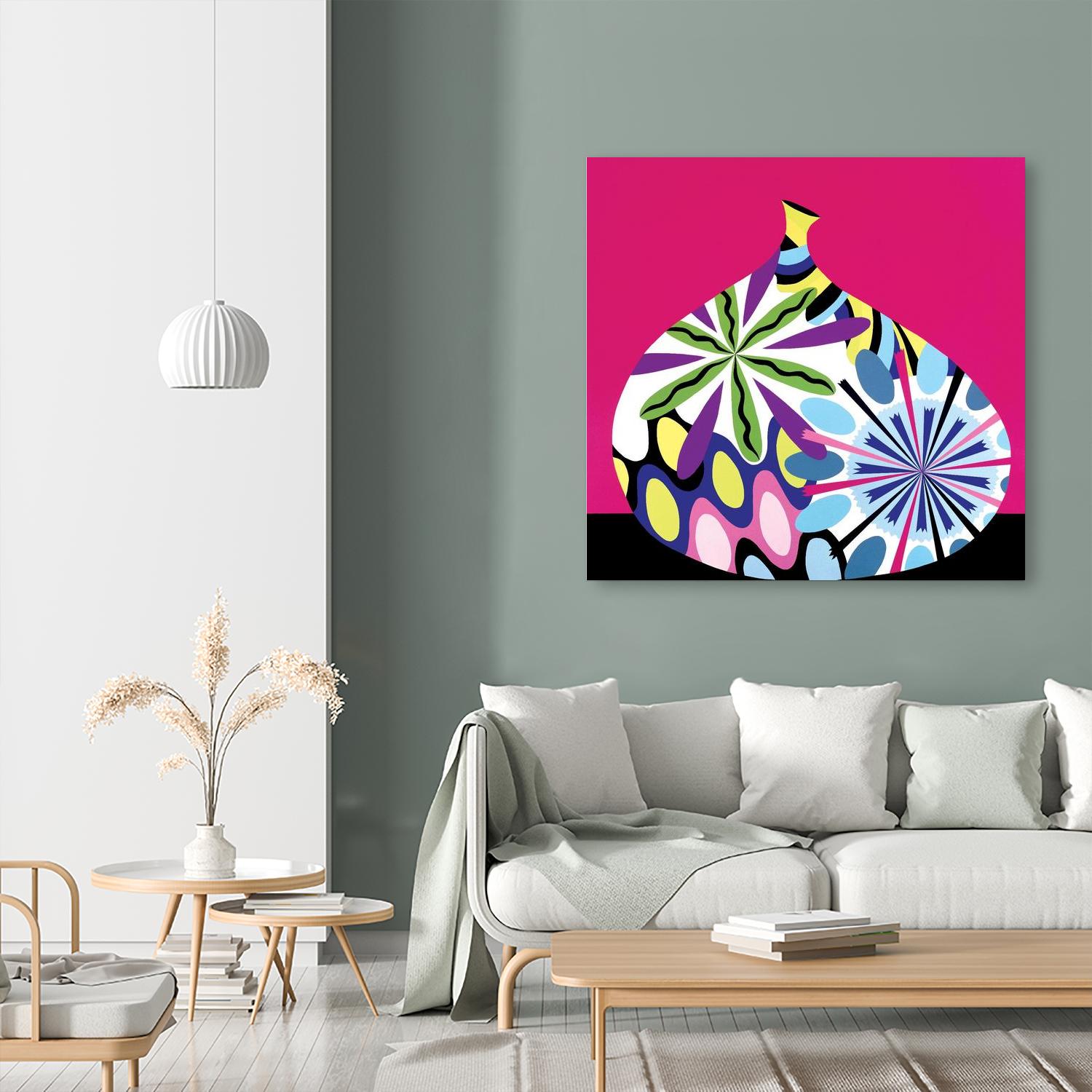 Hot House Flowers I by Mary Calkins on GIANT ART - black abstract