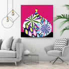 Hot House Flowers I by Mary Calkins on GIANT ART - black abstract