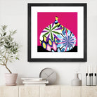 Hot House Flowers I by Mary Calkins on GIANT ART - black abstract