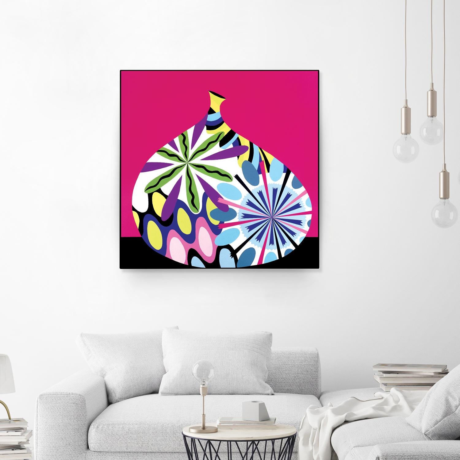 Hot House Flowers I by Mary Calkins on GIANT ART - black abstract