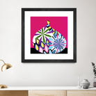 Hot House Flowers I by Mary Calkins on GIANT ART - black abstract