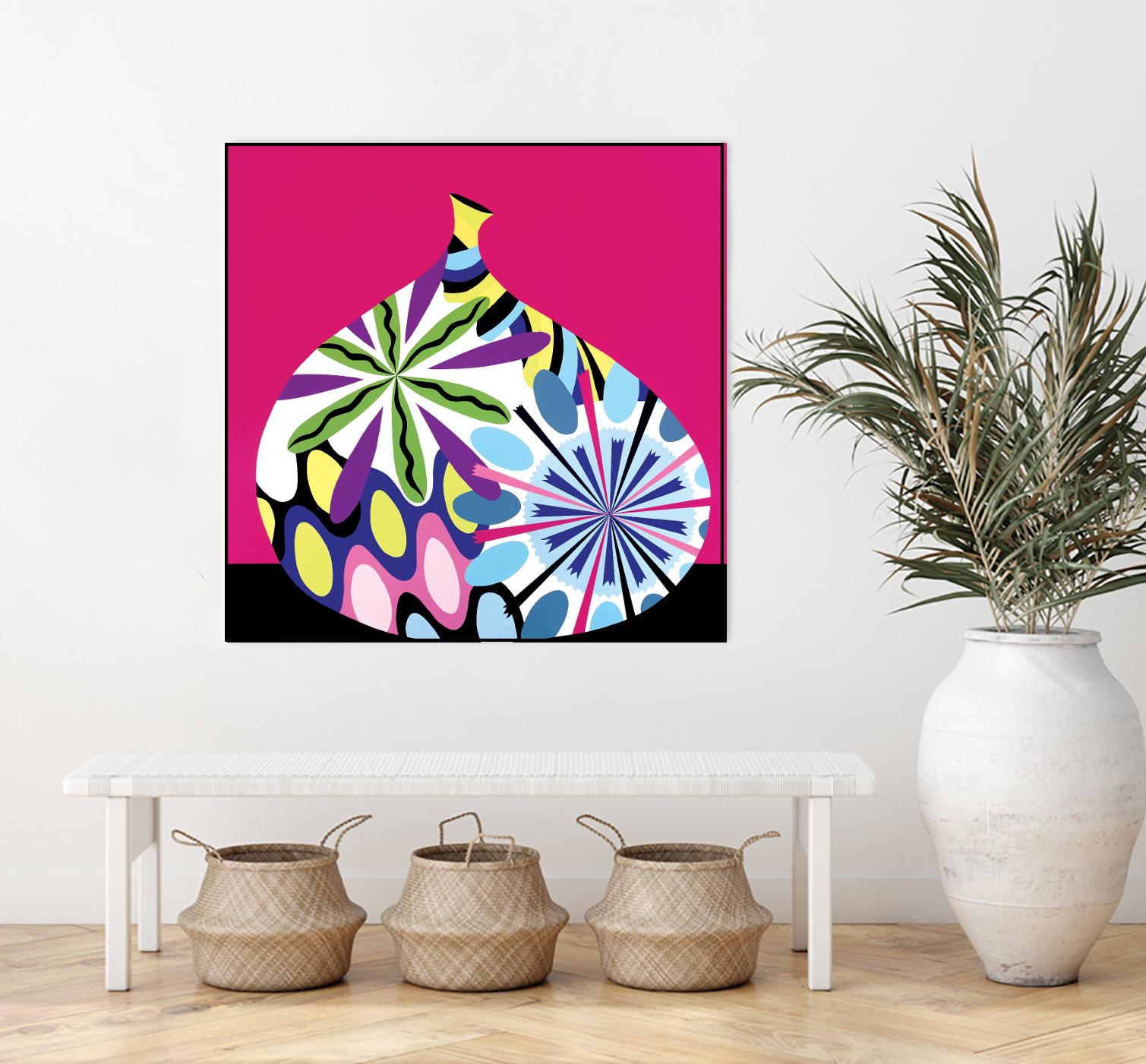 Hot House Flowers I by Mary Calkins on GIANT ART - black abstract