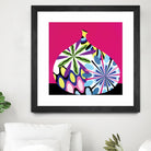 Hot House Flowers I by Mary Calkins on GIANT ART - black abstract