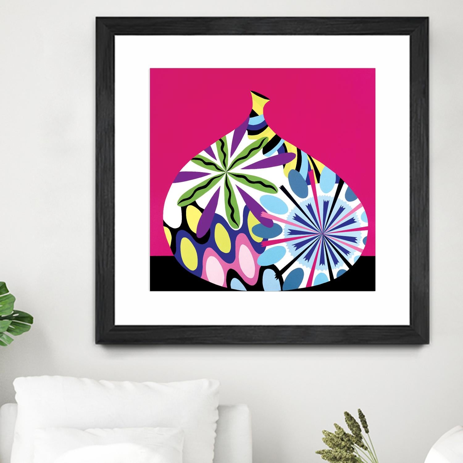 Hot House Flowers I by Mary Calkins on GIANT ART - black abstract