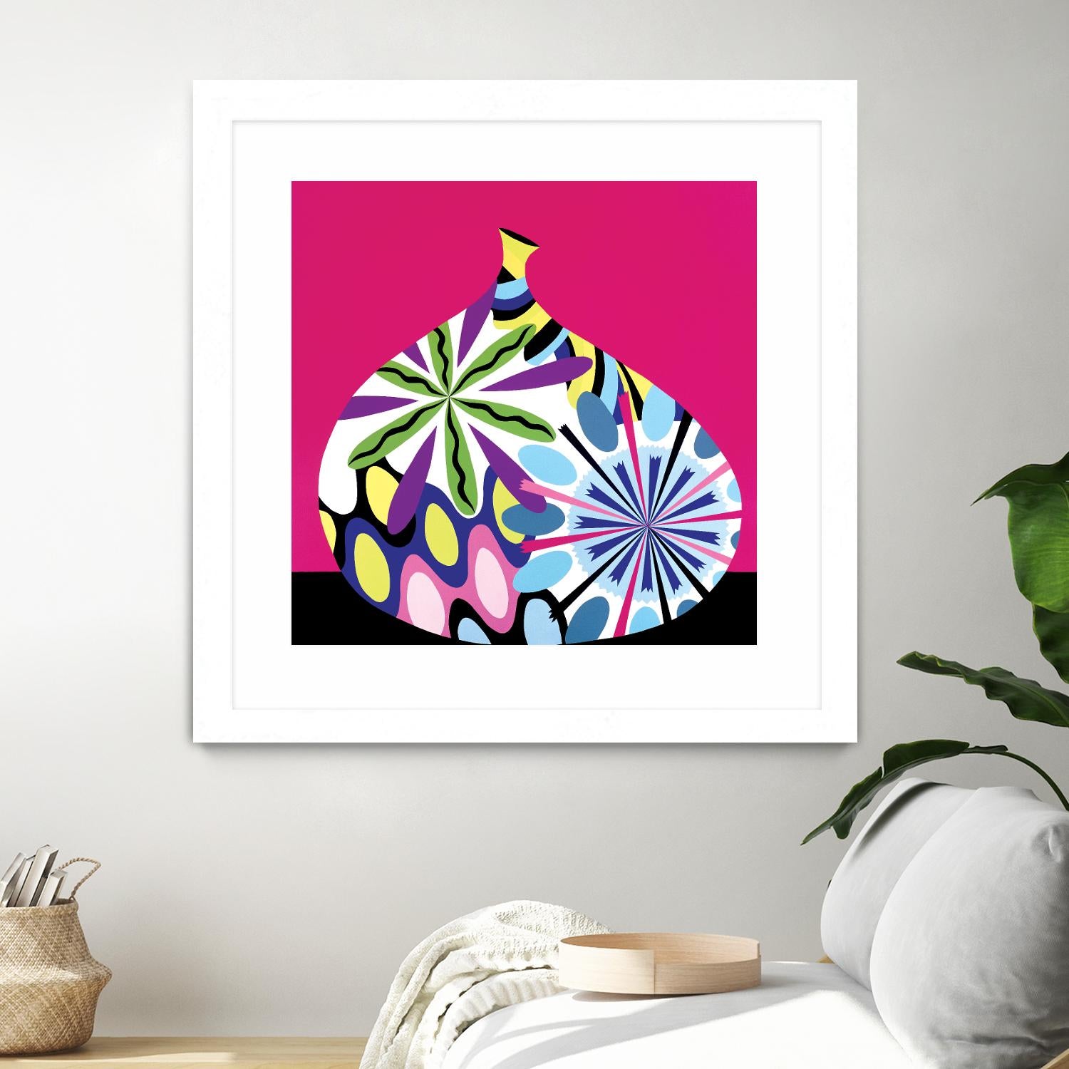 Hot House Flowers I by Mary Calkins on GIANT ART - black abstract