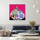 Hot House Flowers I by Mary Calkins on GIANT ART - black abstract