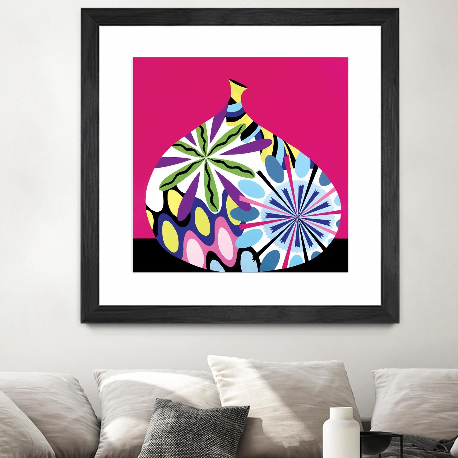 Hot House Flowers I by Mary Calkins on GIANT ART - black abstract