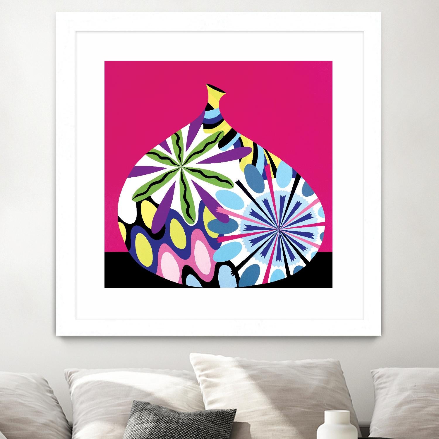 Hot House Flowers I by Mary Calkins on GIANT ART - black abstract