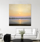 River Sunset by Matthew Hasty on GIANT ART - yellow landscape
