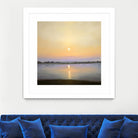 River Sunset by Matthew Hasty on GIANT ART - yellow landscape