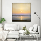 River Sunset by Matthew Hasty on GIANT ART - yellow landscape