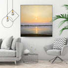 River Sunset by Matthew Hasty on GIANT ART - yellow landscape