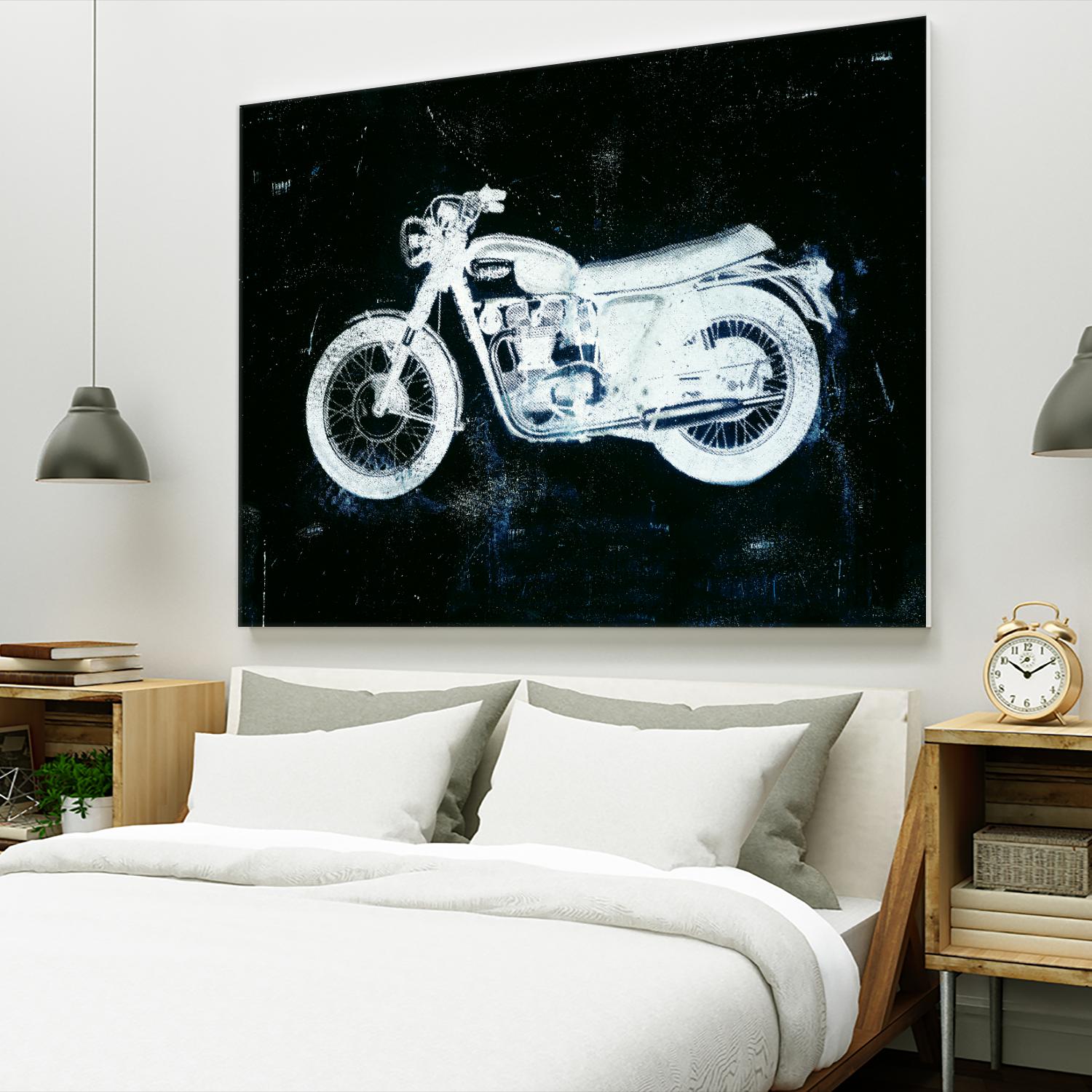 Moto White by JB Hall on GIANT ART - black leisure
