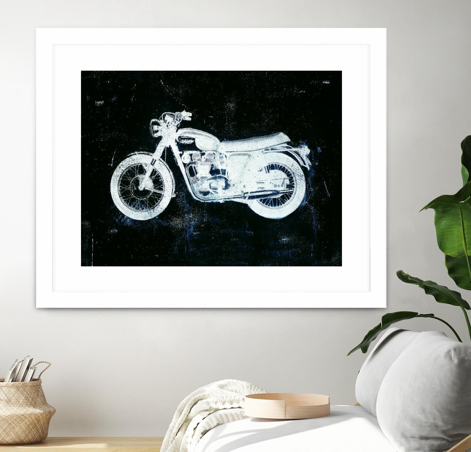 Moto White by JB Hall on GIANT ART - black leisure