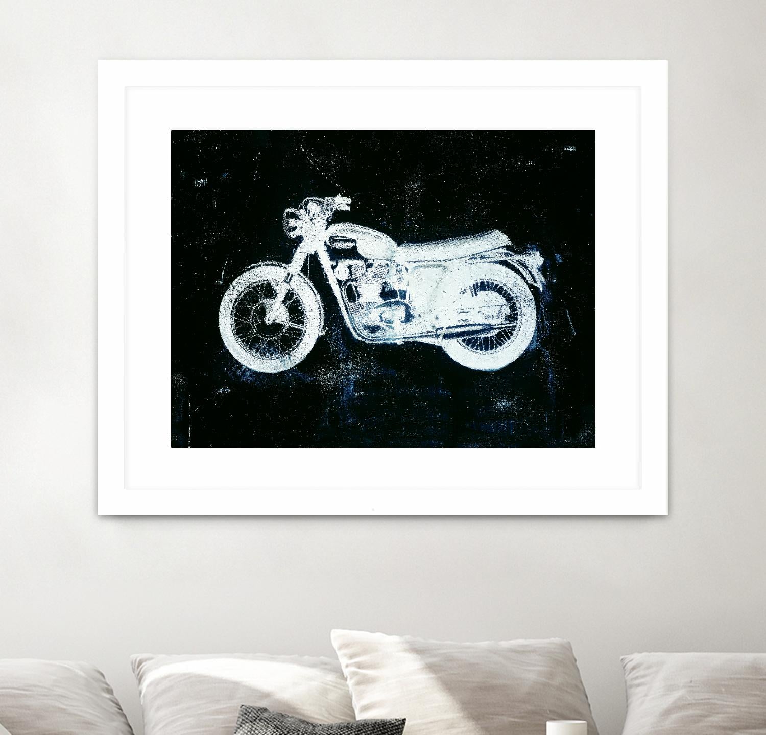 Moto White by JB Hall on GIANT ART - black leisure