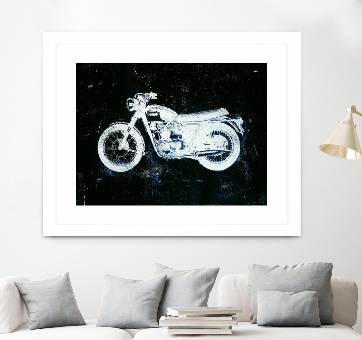 Moto White by JB Hall on GIANT ART - black leisure