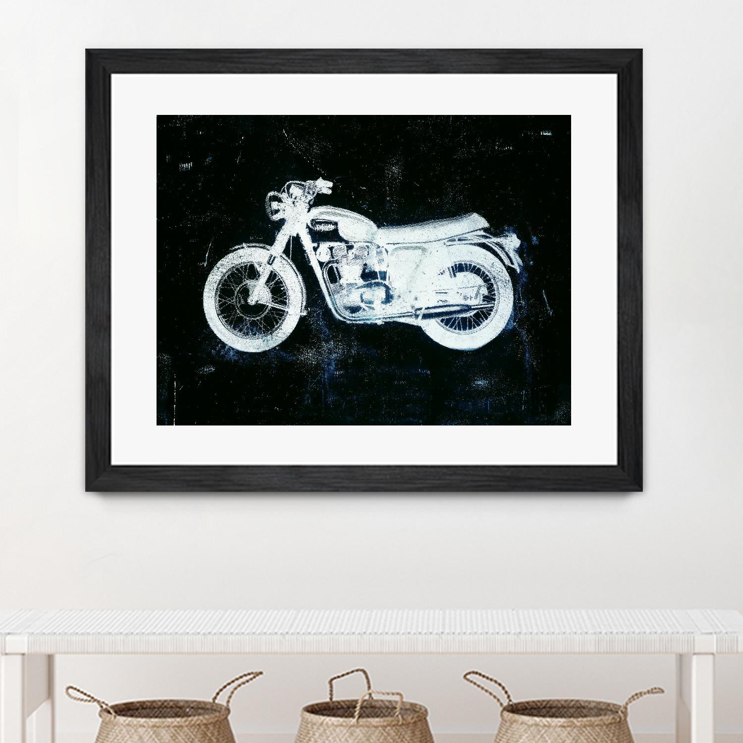 Moto White by JB Hall on GIANT ART - black leisure